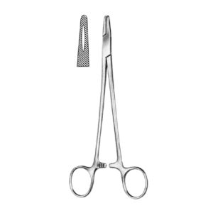 Mayo hegar needle holder w/groove 6 1/4"