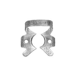Molar Clamps with Dam-Engaging Projections (Winged
