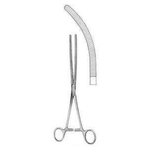 Doyen Intestinal Clamps Forceps BJ Curved 23cm/9"D