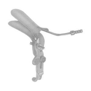Grave Vaginal Speculas 101mmx35mm Black Right side open Angled For Laser Surgery