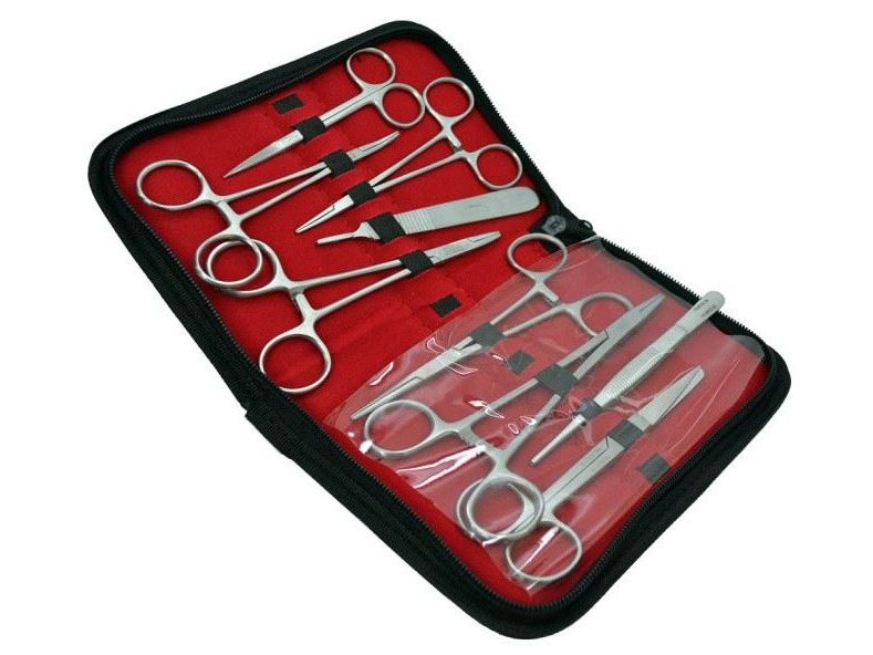 Dressing and suturing kit